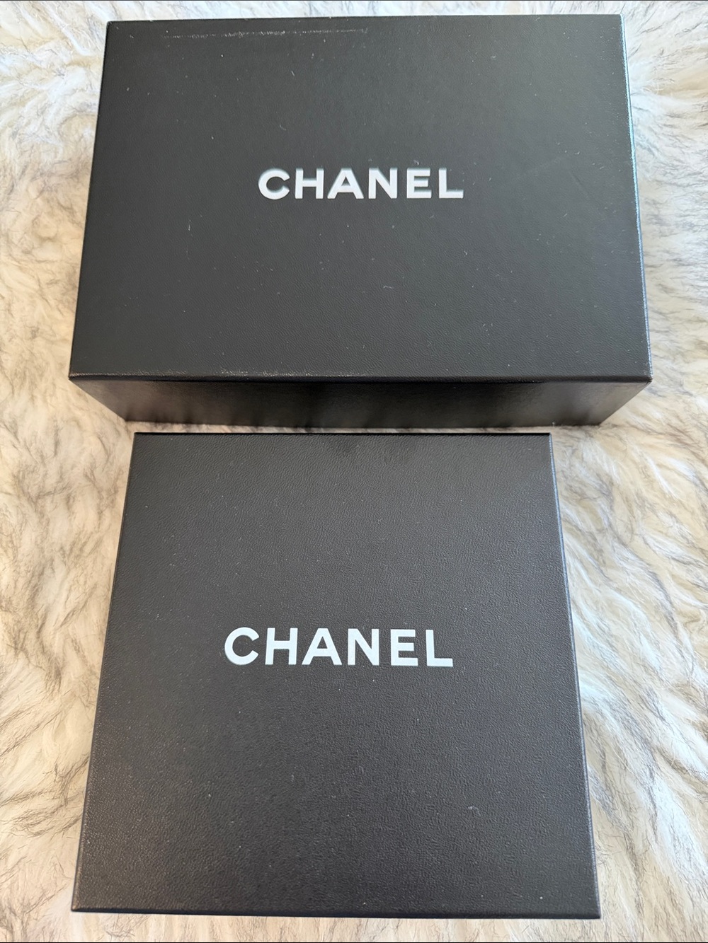 CHANEL empty Black gift  Boxes with White Logo